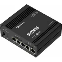 Teltonika RUTM59 - Trådlös router - WWAN 4-ports-switch - 1GbE - 5G, 4G, 3G - DIN-skenmonterbar, väggmonterbar, bordsmonterbar