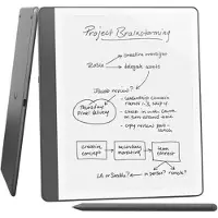 Amazon Kindle Scribe - 1:a generation - eBook-läsare - 64 GB - 10.2" monokrom - pekskärm - Bluetooth, Wi-Fi - Tungsten
