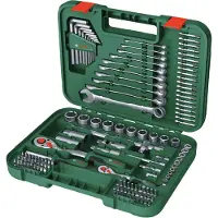 Bosch Spärrnyckelsats Med Bits Och Hylsor 132 Bitar