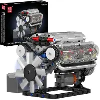 Mould King 10088S byggsats V8 motor / byggsats motor / teknisk V8 motor modell