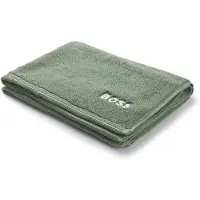 BOSS Cotton bath mat with contrast embroidered logo