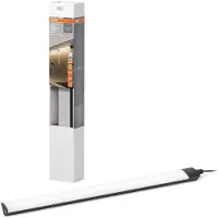 Osram LED-bänklampa Linear Angle, svart, sensor, 35 cm Angle Frameless, dimbar, Svart, Kök, Aluminium / grå / zink, Underskåpsbelysning