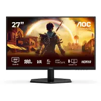 AOC G4 Q27G42XNE, 68,6 cm (27), 2560 x 1440 pixlar, Quad HD, LED, 1 ms, Svart, Röd