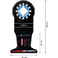 Bosch Skär för planskärning AIZ 45 AIT; 45x35 mm