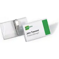 Durable 8110-19, Liggande, PVC, Transparent, Sida, 75 mm, 40 mm