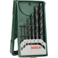 Bosch 2607019673 HSS Metall-spiralborrset 7 delar 2 mm, 3 mm, 4 mm, 5 mm, 6 mm, 8 mm, 10 mm valssmidd DIN 338 Cylinderskaft 1 set