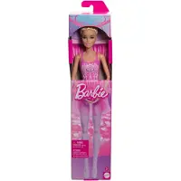 Barbie Ballerina Docka Blont Mode Docka i Lila Förlängningsbar Tutu med Ballettarmar