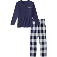 Buffalo Pyjamas marinblå / off-white