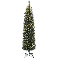 Vidaxl Konstgjord, Smal Julgran, 150 LED-lampor, 120 cm
