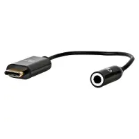 Nedis CCBW65950BK015, 3,5 mm, handsticka, USB typ-C, handsticka, 0,15 m, Sort
