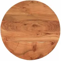 vidaXL Bordsskiva, Ø40X2,5 Cm, Rund, Massivt Akaciaträ