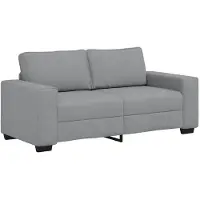 vidaXL 2-sitssoffa ljusgrå 180x77x82 cm tyg