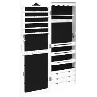 vidaXL Spegelskåp vit väggmonterat 37,5x10x106 cm