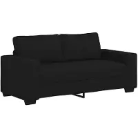 vidaXL 2-sitssoffa svart 180x77x82 cm tyg