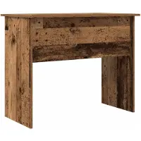 vidaXL Skrivbord åldrat trä 90x50x74 cm konstruerat trä