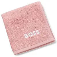 BOSS Cotton face cloth with contrast embroidered logo