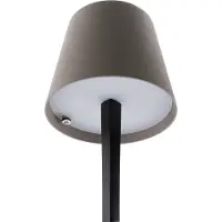 Securit Quant LED skrivbordslampa MILANO trådlös och laddningsbar svart/gråbrun