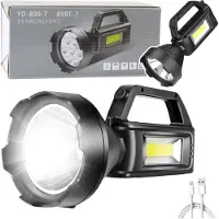 Leantoys pannlampa rese-/arbetslampa LED 4 lägen powerbank
