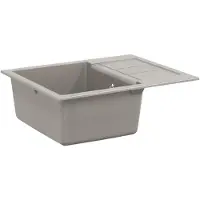 vidaXL Diskho Grå 620 x 500 mm 80% Kvarts och 20% Resin