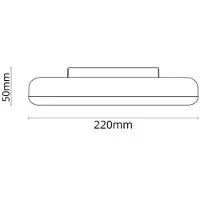 SG ARMATUREN Etne vit 730 lm 3000K Ra>80 On/Off