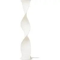 LUCANDE LED golvlampa Novelle , dimbar, Vitt / opal, Vardagsrum / matsal, Syntetmaterial, Design, LED-golvlampa
