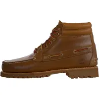 Timberland för män. TB0A2N4CAMX1 Äkta bruna läderkängor (47.5 W), Hud, Karta, Nyckelband, Casual