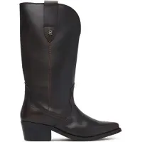 Tommy Hilfiger TH Monogram Leather Cowboy Boots