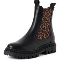 Tamaris Chelsea boots brun / brokad / svart