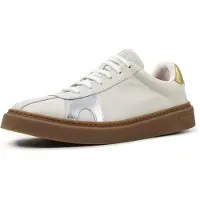 Camper för män. K101107-004 Sneakers i skinn Runner Twentyfive Twins vit (42), Hud, Karta, Nyckelband, Casual