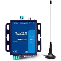 Torribaly USR-LG206 Serial RS232 RS485 to LoRa Converter Point to Point LoRa 803Mhz-930Mhz for Metering Oil Field Agriculture (EU)