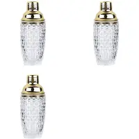 Torribaly 3X 13Oz Glass Cocktail Shaker Set - Glass Shaker för Cocktails, Drink Shakers Cocktail och Cocktail Shakers Guld
