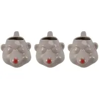 Torribaly 3X Kermic Nose Egg Divider Tecknad ÄGgula Separatorer Handtag Filter Bakverktyg ÄGghåLlare för KöK