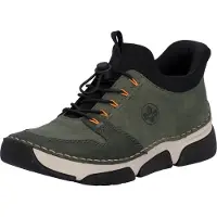 Rieker Stövlett med snörning khaki / orange / svart