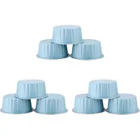 Exogio 300Pcs 5Oz 125Ml Disposable Cake Baking Cups Muffin Liners Cups with Lids Aluminum Foil Cupcake Baking Cups-