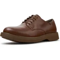 Camper för män. K100998-009 Snörskor i skinn Norman brun (40), Hud, Karta, Nyckelband, Casual