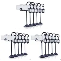 Exogio 15 PCS Streetlight Shape Wedding Party Reception Place Card Holder Number Name Table Menu Picture Photo Clip Card Stand