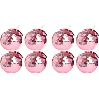 Torribaly 8St Discobollskoppar Unika Cocktailglasögon Barverktyg Festglasögon Ficklampa Halm Vinbägare Dryckkoppar Rose Guld