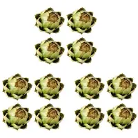 Torribaly 12Pack Konstgjorda Kronärtskocka Grönsaker och Frukter för Bröllopsbordsdekoration (Grön)