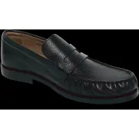 Calvin Klein Theo Leather Pleated Penny Loafers