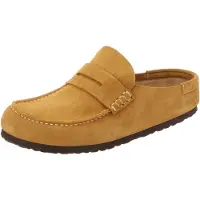 Birkenstock för kvinnor. 1033127 Lädermockasin Naples Wrapped (Smal passform) senapsgul (41), Karta, Före, Ingen, Casual