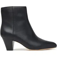 Ralph Lauren för kvinnor. 802P15712001 Emrsyn skinnkängor svart (41), Hud, 3 till 5 cm, Zip, Casual