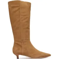 Ralph Lauren för kvinnor. 802P15726003 Höga stövlar Francesca i beige fårskinn (40), Hud, 1 till 3 cm, Ingen, Casual
