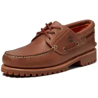 Timberland för män. TB0A2PDQAMX1 Skinnskor Authentic brun (46 W), Hud, Karta, Nyckelband, Casual, Klassisk