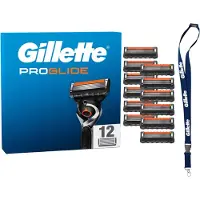 Gillette ProGlide rakblad i rostfritt stål, 12-pack