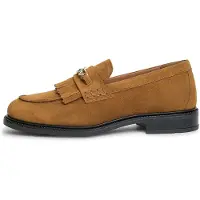 Tommy Hilfiger Suede Fringe Horsebit Loafers