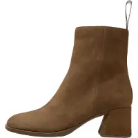 Camper för kvinnor. K400798-008 Kora bruna skinnboots (37), Hud, 5 till 8 cm, Ingen, Klassisk