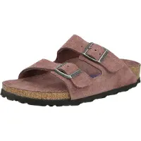 Birkenstock Pantolette 'Arizona' burgunder