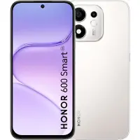 Honor 600 Smart - 5G pekskärmsmobil - dual-SIM - RAM 4 GB / Internminne 128 GB - LCD display (TFT) - 6.872 - 1592 x 720 pixlar (120 Hz) - 2 bakre kameror 50 MP - front camera 5 MP - meteor silver