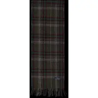 Ralph Lauren för män. 449959354022 Sjal i ull med fransar och grönrutigt mönster (OSFA), Casual, Klassisk