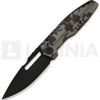 We Knife Reveille, Desert Terrain Titanium, Black Stonewash/Brushed